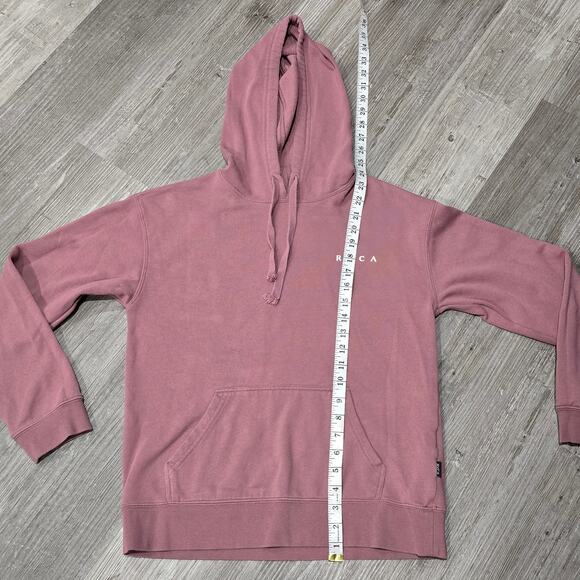 RVCA Pink Floral Design Pull Over Sweater Hoodie - Picture 5 of 7